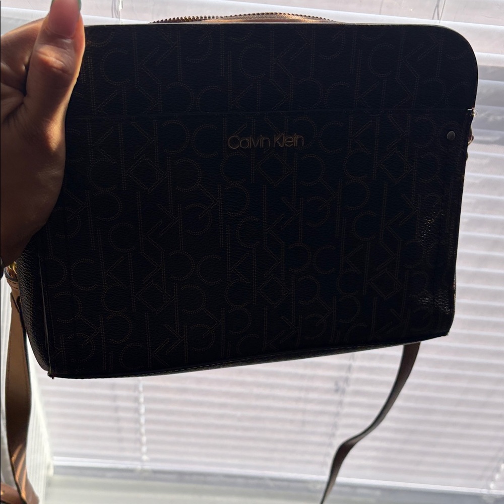 Calvin Klein Monogram Black Messenger Bag